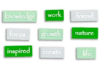Heidi Grace - wood etched mini words  (sold in 3's)